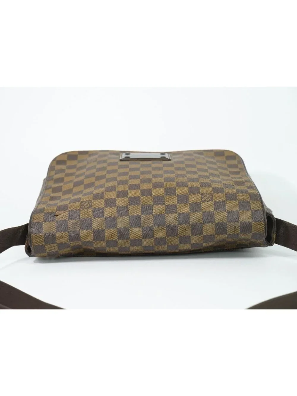 Louis Vuitton LV Brooklyn MM Damier Ebene Shoulder Bag Brown Vintage